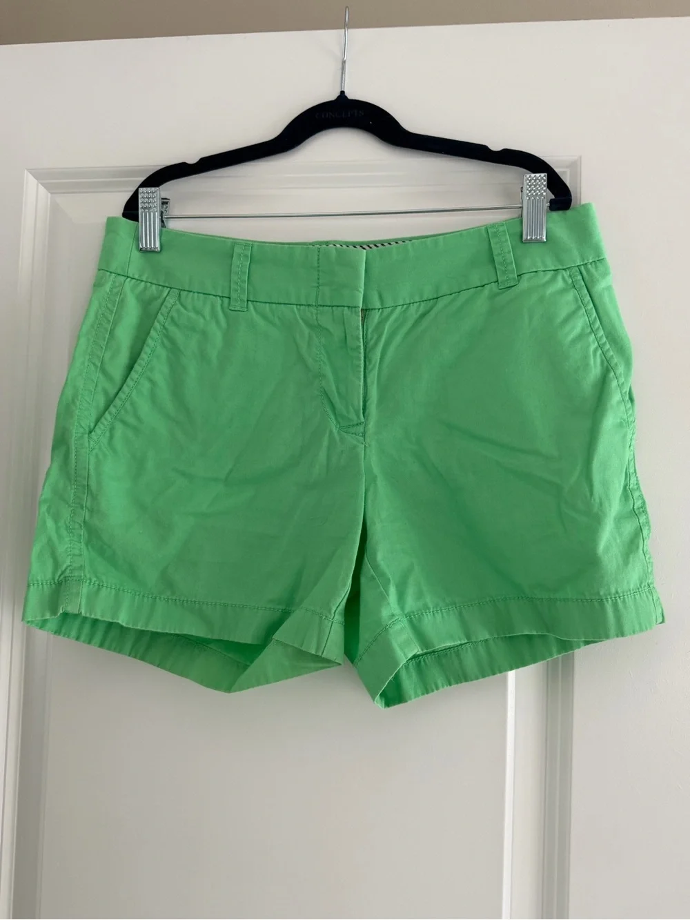 J. Crew Bright Lime Green Chino Bermuda Shorts